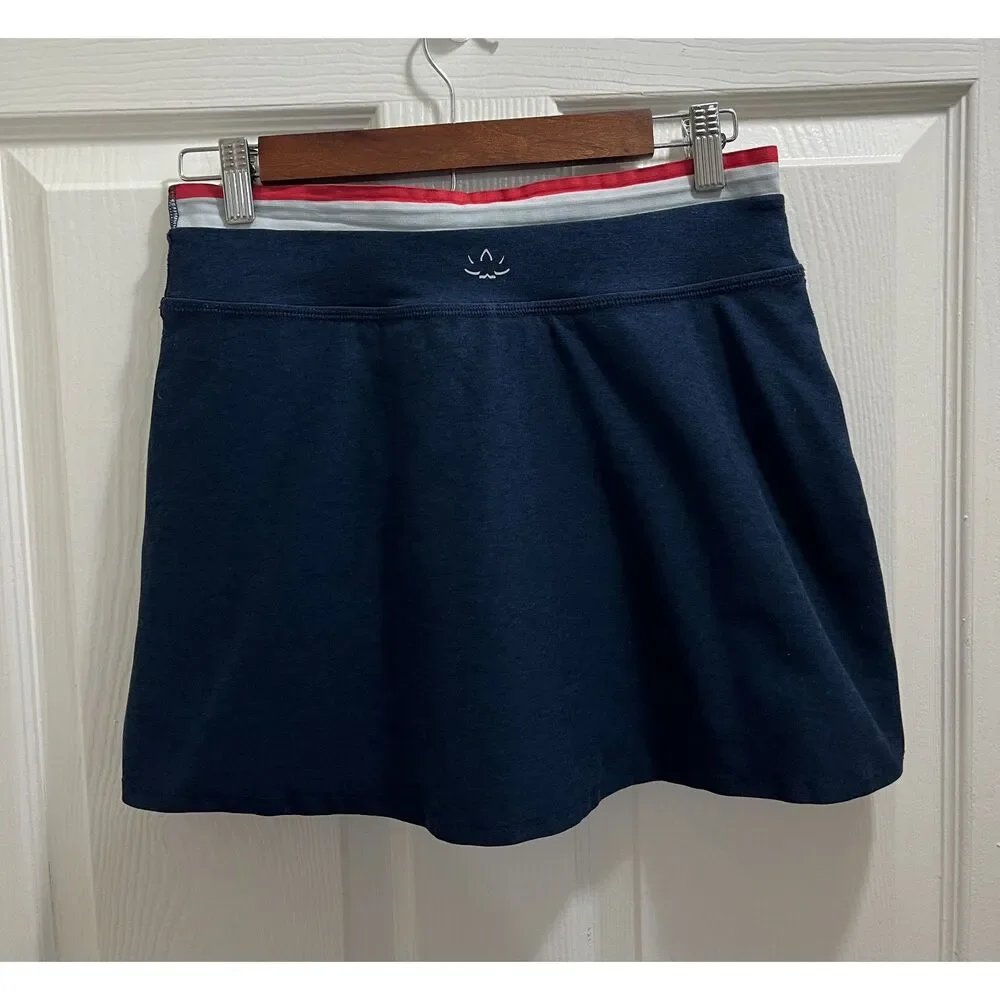 Beyond Yoga Spacedye Sea You There Wrap Skort Size Small Blue Athletic - Picture 5 of 10